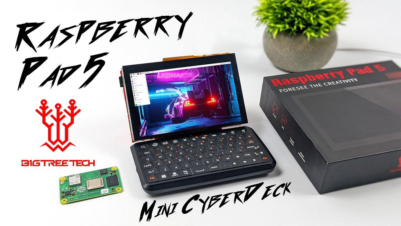 The New Raspberry Pad 5, You Can Easily Build A Tiny CM4 Cyber Deck With This! Hands-On