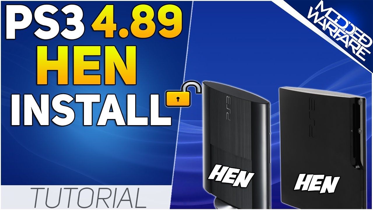 How to Install PS3 HEN on Any PS3 (4.89 or Lower)