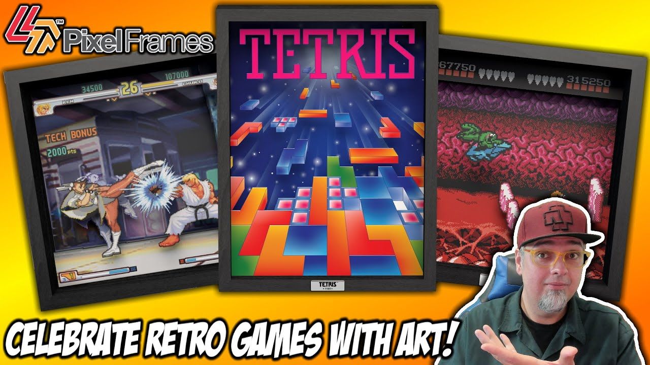 Celebrate RETRO GAMING With ART! NEW Official Pixel Frames! EVO, Battletoads, Sonic & MORE!