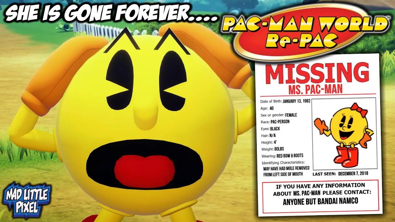 WHAT THE HELL? MS. Pac-Man Is Being ERASED From History! Pac-Man World Re-PAC Remake Reaction