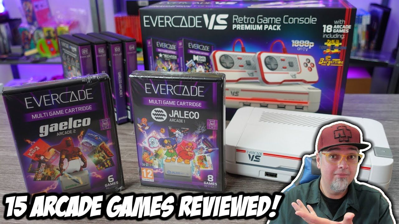 15 Retro Arcade Games Reviewed! Evercade Jaleco Collection 1 & Gaelco Collection 2!