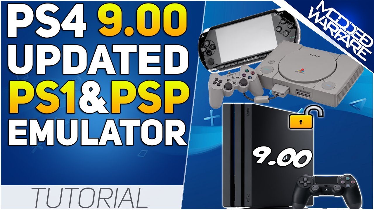 How to use Sony’s Official PS1 & PSP emulators on a 9.00 PS4