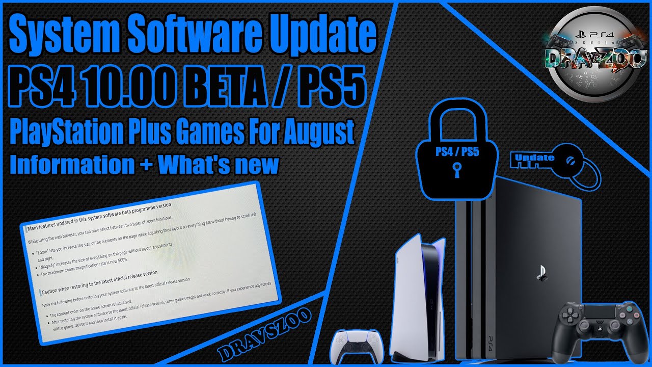 PS4 System Software Update 10.00 BETA  2.00 | PS5 Beta Update | Information + What’s new