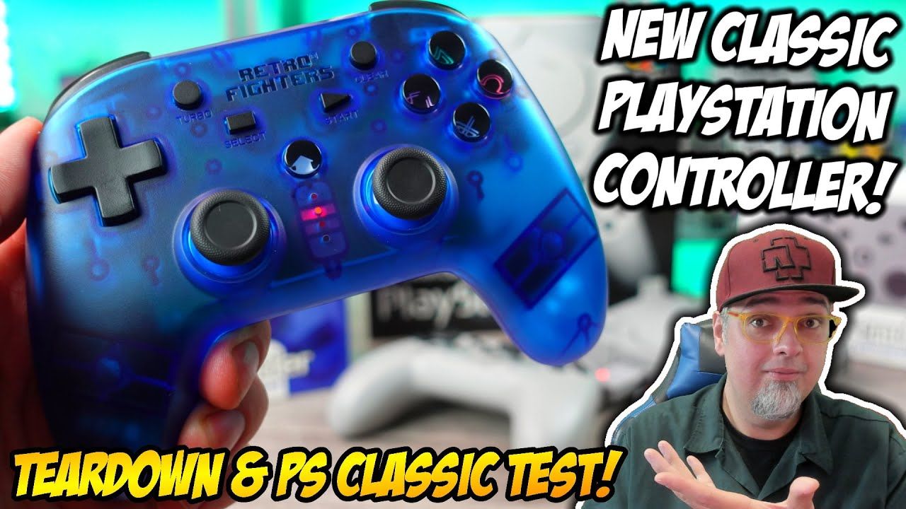Retro Fighters Defender A NEW Classic PlayStation Controller! Teardown & PlayStation Classic TEST!