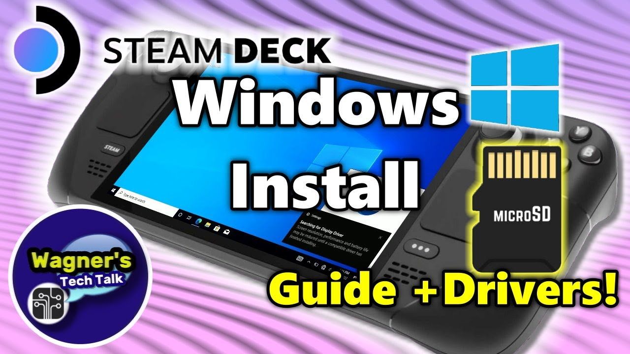 Steam Deck Windows Install to a microSD with Full Driver Support!