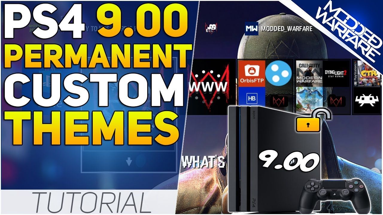 Install Permanent Custom Themes on a 9.00 PS4