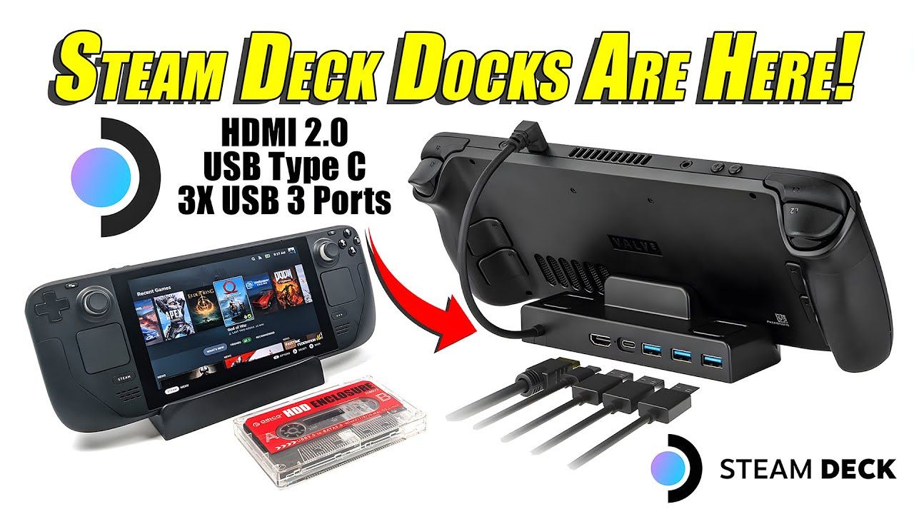 Steam Deck Docks Are Here Now! A Great Third Party Dock For The Deck!
