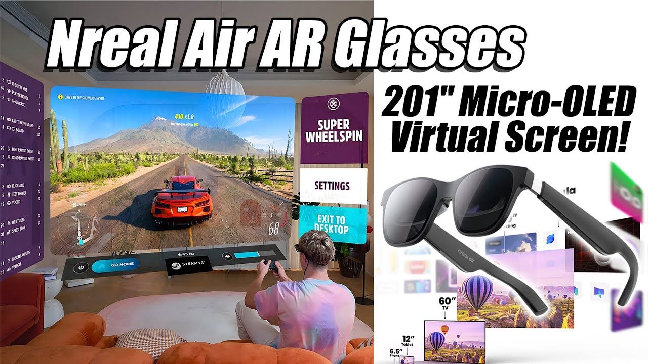 NReal Air AR Glasses Hands-On, A 201″ Micro-OLED Screen On Your Face!