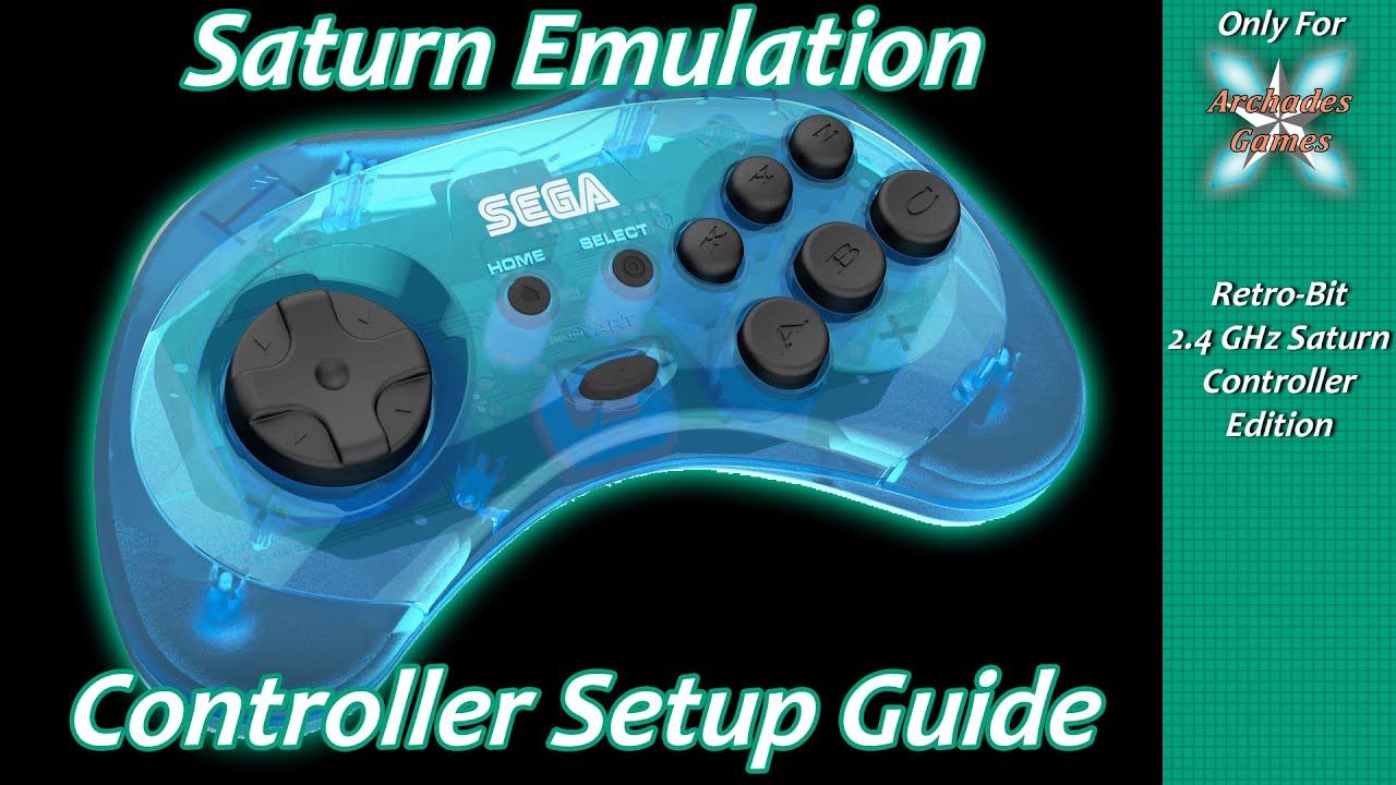 Retroarch Sega Saturn Emulation Button Mapping Setup For Retro-Bit 2.4 GHz Saturn Controller