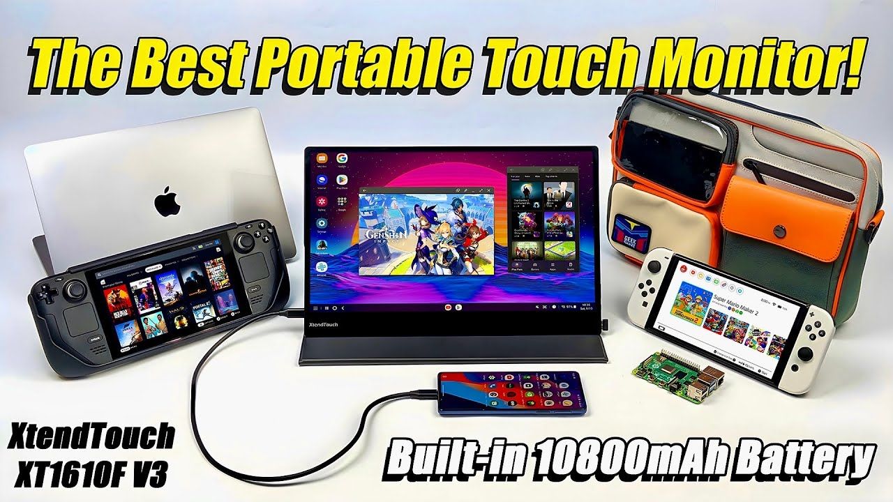 The Best Portable Monitor! Built-In 10800mAh Battery, 15.6″, Xtend Touch V3 Hands-On