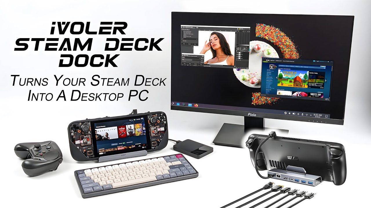 Transform The Steam Deck Into A Desktop PC With This New 4K Dock!