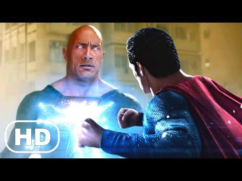 Black Adam vs Superman Fight Scene (4K ULTRA HD) Justice League