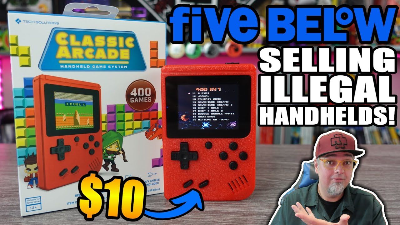 I Bought This ILLEGAL Retro Handheld From Five Below! They Getting SUED!