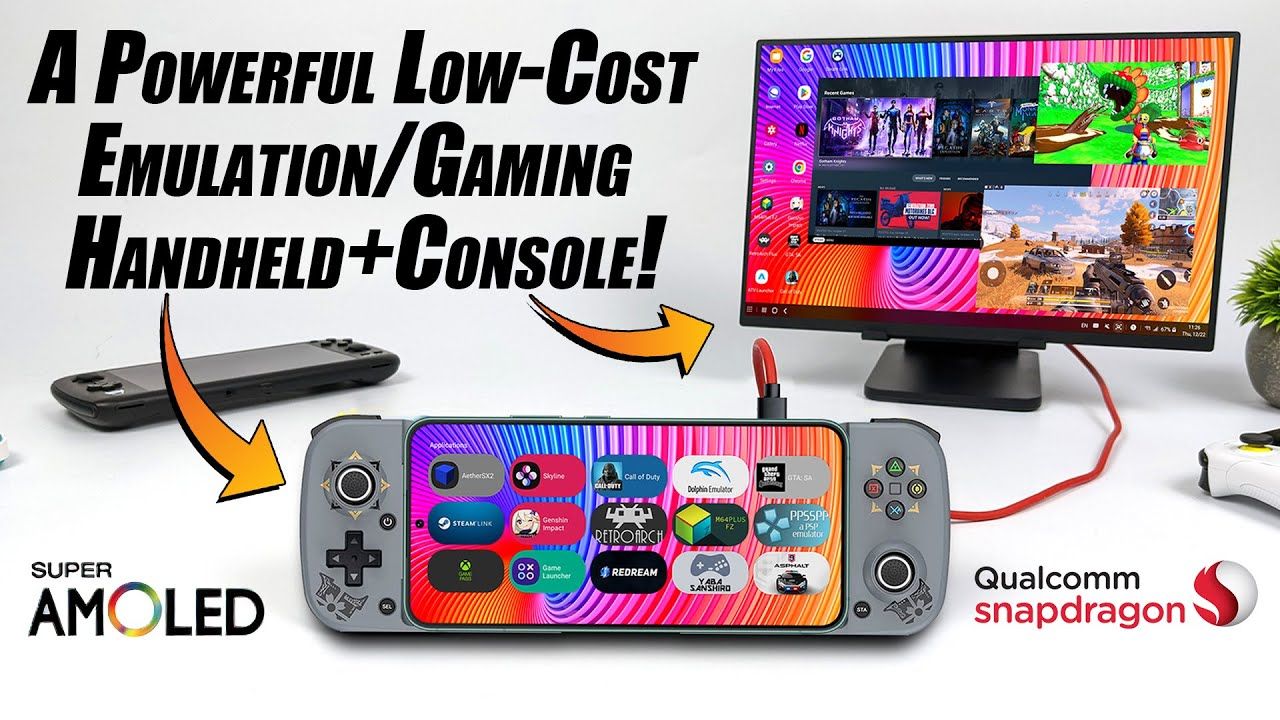 Build A Powerful Low-Cost Super AMOLED Hand Held! It Also Works As A Game/EMU Console