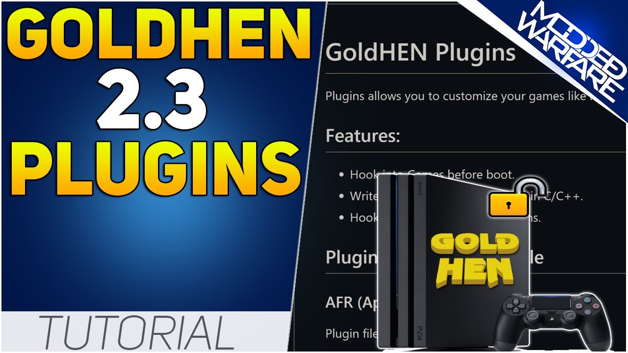 New GoldHEN 2.3 Released with Plugins!