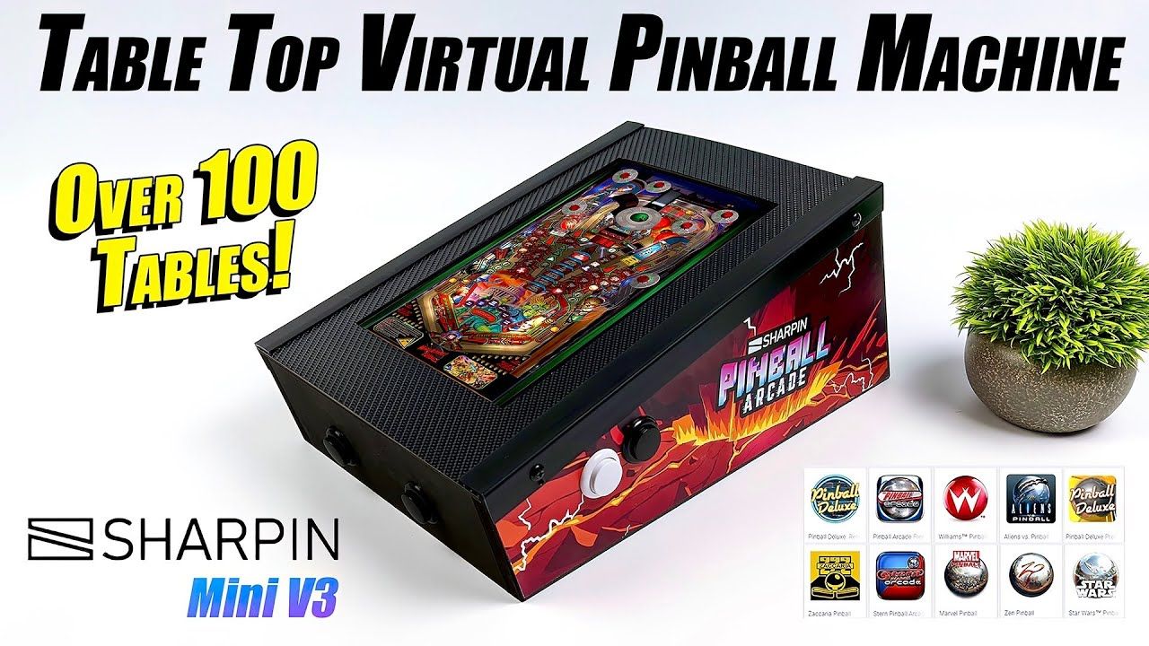 This Table Top Virtual Pinball Machine Is Amazing! Sharpin Mini V3 Hands-on Review