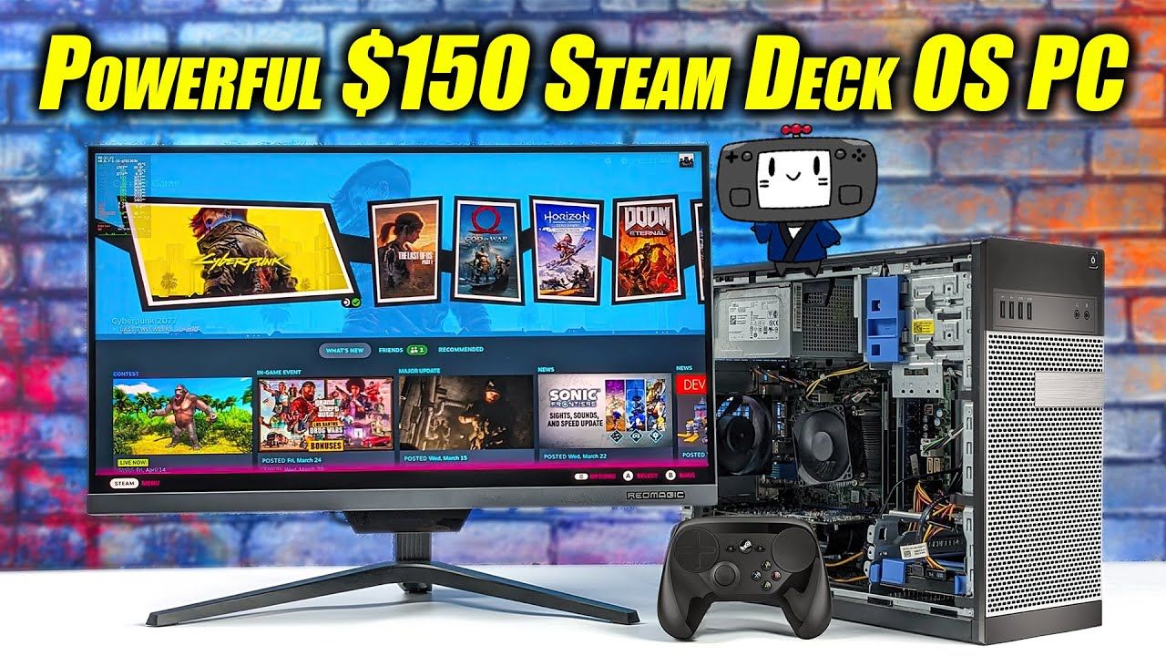 Build a Powerful SteamOS 3 Gaming Machine For Only $150 Right Now!