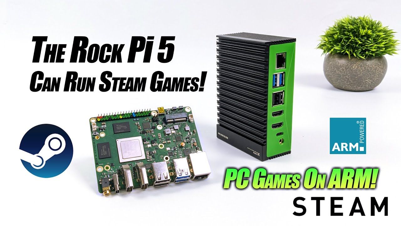 The Rock Pi 5 Can Run Steam Games! PC Games & EMUs On An Arm Based SBC!