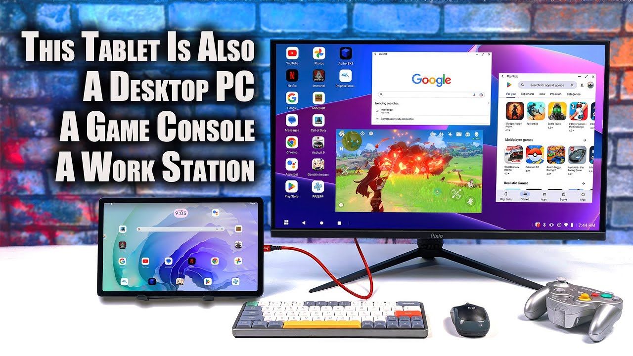 This Fast Lower Cost Tablet Is Right On The Edge Of Being A Desktop PC/Game Console!