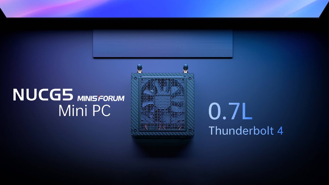 Minisforum NUCG5 First Look, A Tiny Yet Fast 0.7L Carbon Fiber Mini PC. Hands On Review
