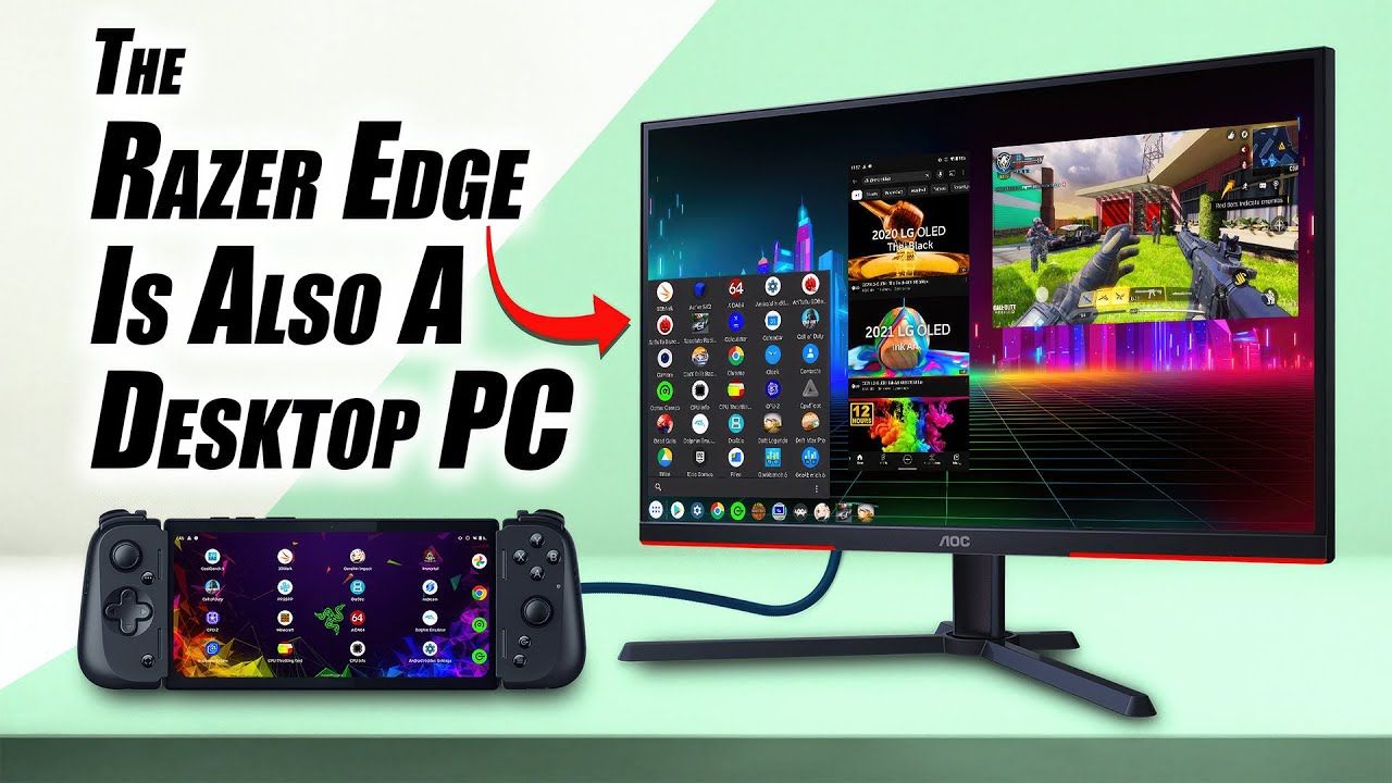 The Razer Edge Is Also A Desktop PC A Work Station and An EMU Machine!