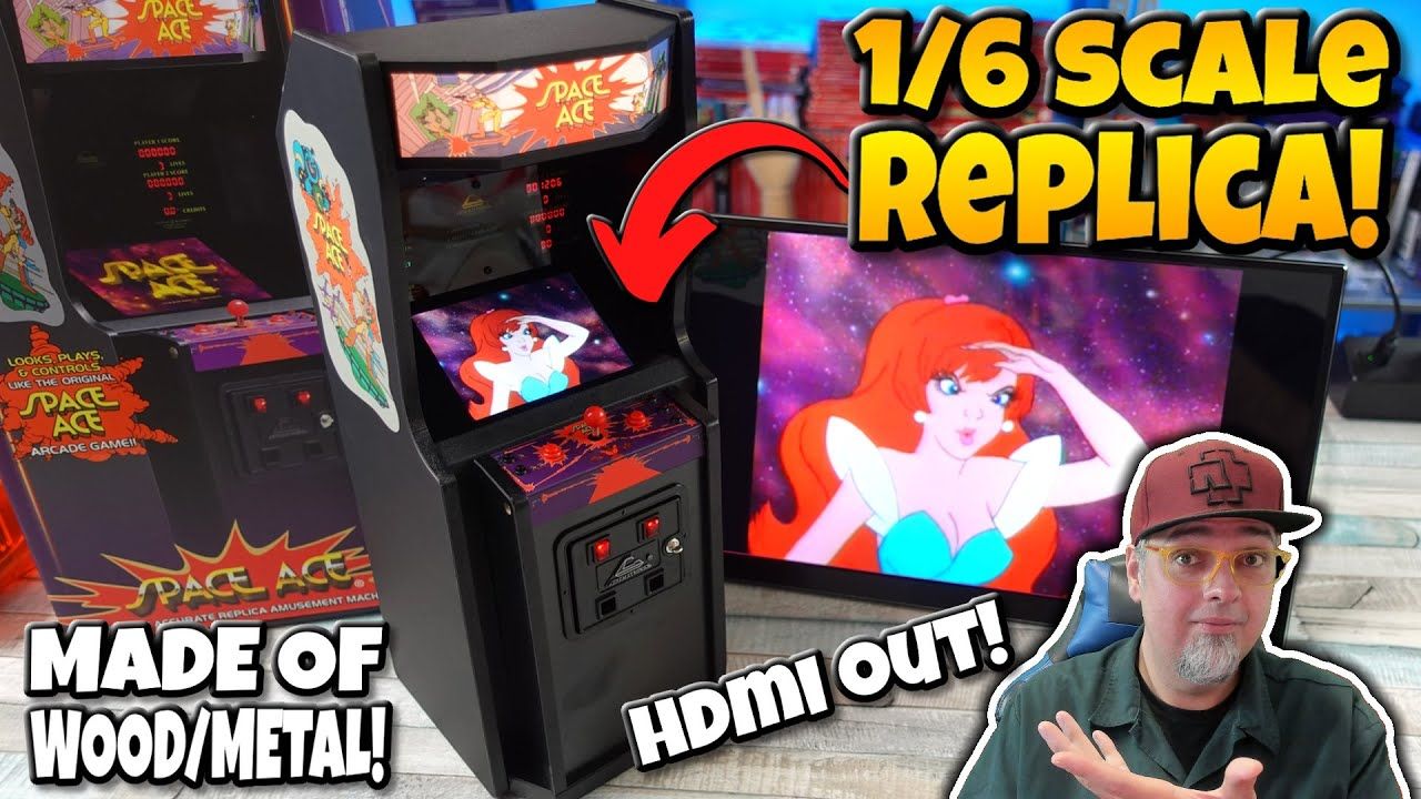 This 1/6 Scale Space Ace Arcade Machine Replica Is AMAZING! New Wave Toys Replicade Review!