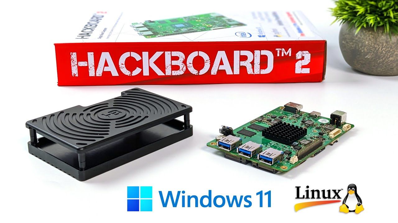 HACKBOARD 2 First Look! An All New X86 SBC That Runs Windows & Linux! Hands-On