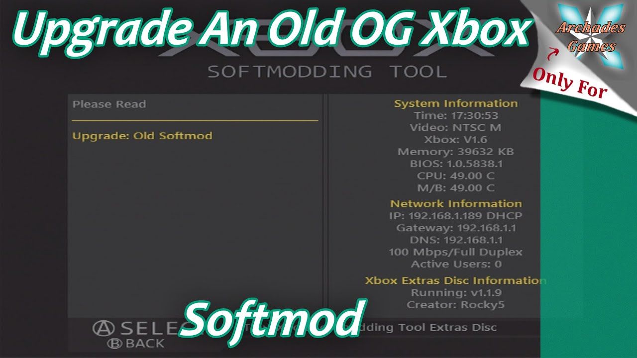 How To Upgrade An Old OG Xbox Softmod To The Latest Rocky5 Variant