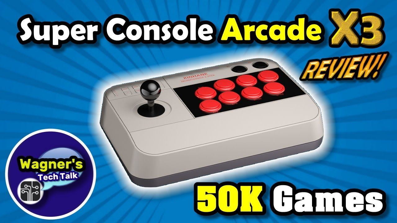 Super Console Arcade Stick X3 REVIEW with 50,000+ Games (256GB SD)
