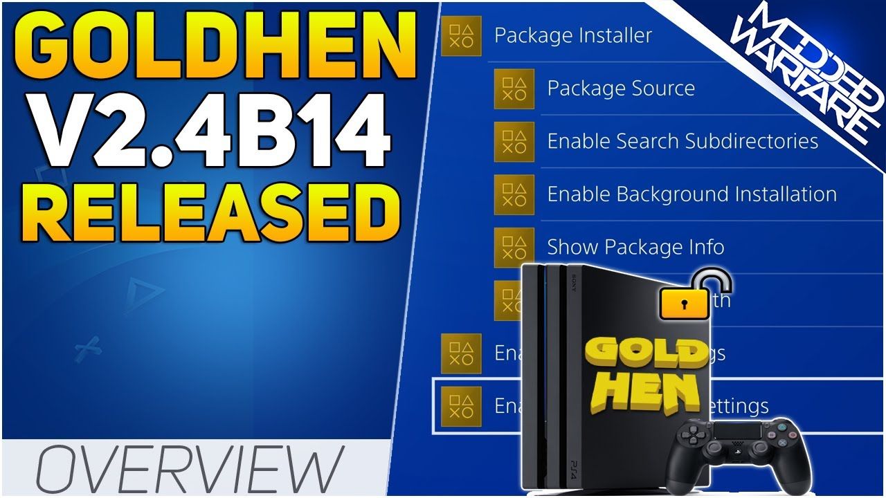 NEW PS4 GoldHEN Beta Release V2.4b14