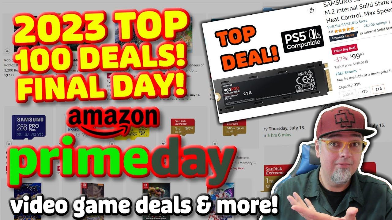TOP 100 Amazon Prime Day 2023 Video Game Deals & More! UPDATED FINAL DAY!