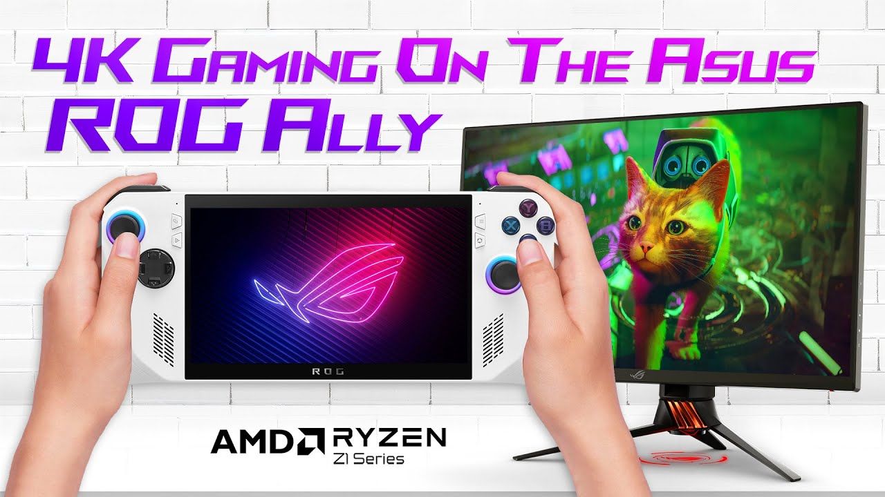 The ASUS ROG Ally Can Play Games At 4K!  Ryzen Z1 Extreme Power