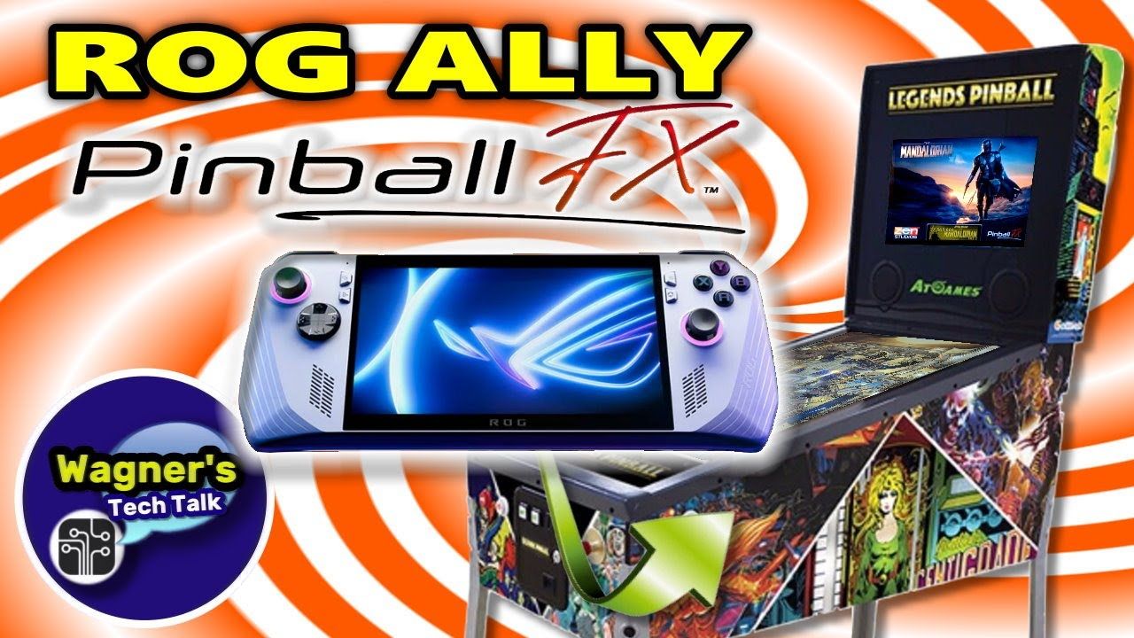 The ROG Ally Handheld PC plays Pinball FX in Cabinet Mode! Setup Guide