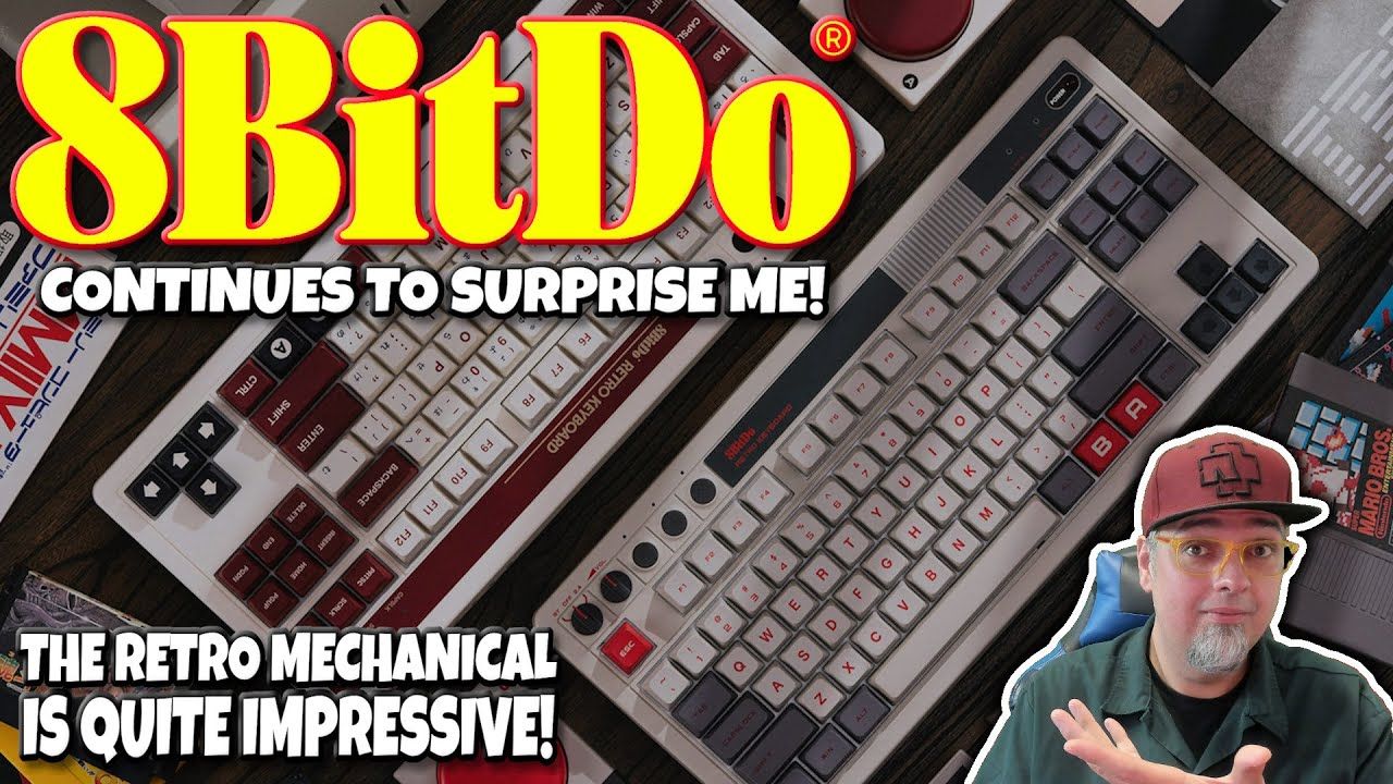 8Bitdo Continues To SURPRISE Me! The RETRO Mechanical Keyboard Is IMPRESSIVE For The Price!
