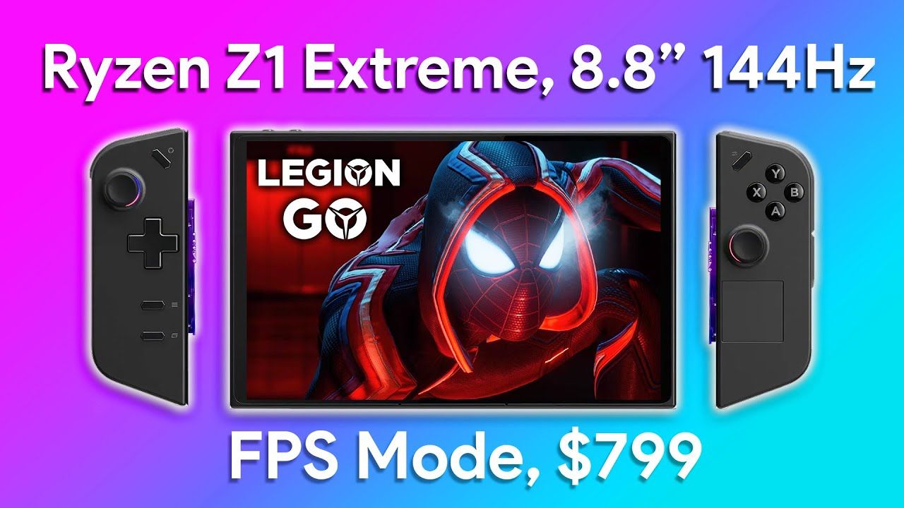 Lenovo Legion GO Major News Leak! Ryzen Z1  Extreme, 8.8” 144Hz $799