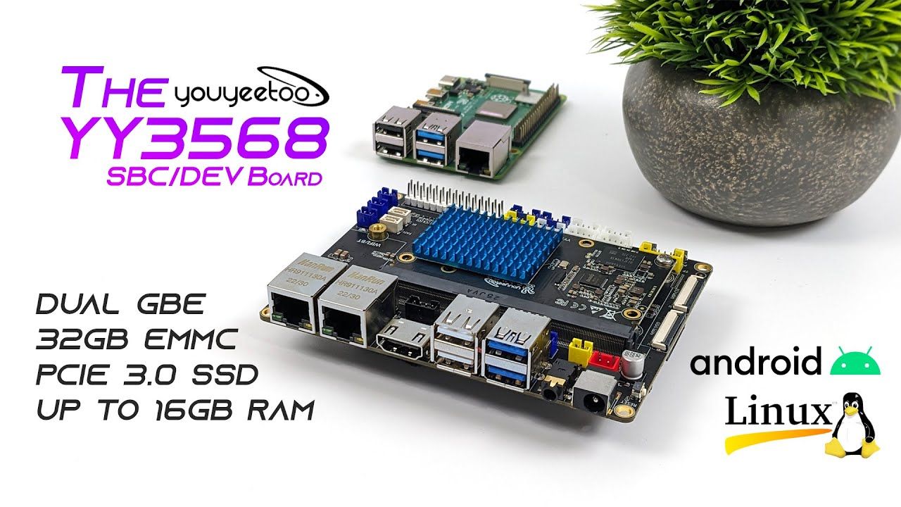 The YY3568 Is An All New ARM Based SBC : DEV Board That Run Linux Or Android