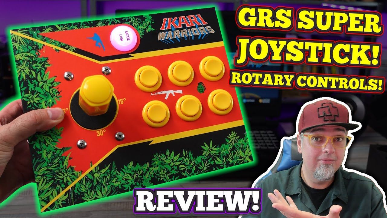 A NEW Arcade Stick Made For Ikari Warriors & More With Rotary Controls! GRS Super Joystick REVIEW!