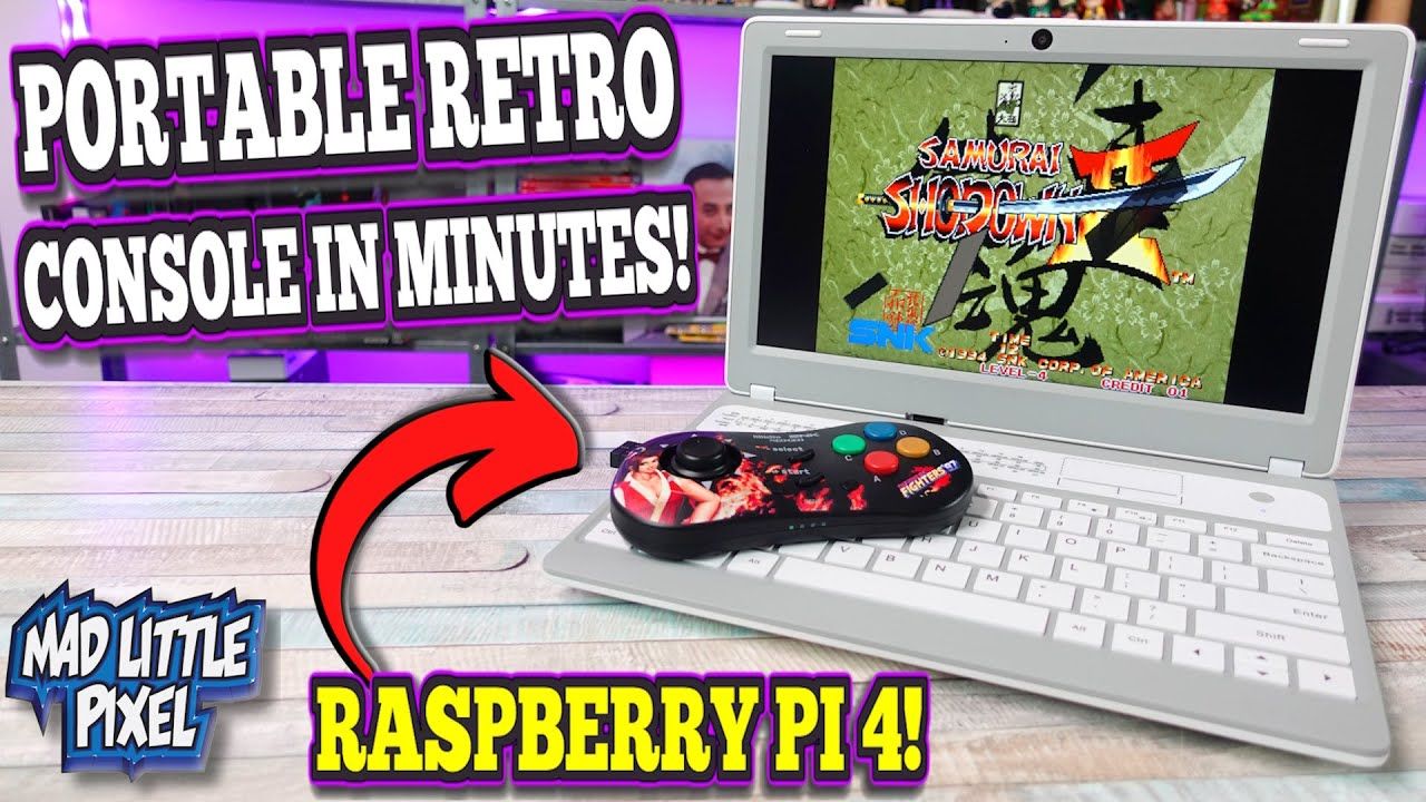 How I Made A Retro Portable Console Quick & EASY Powered By The Pi 4!