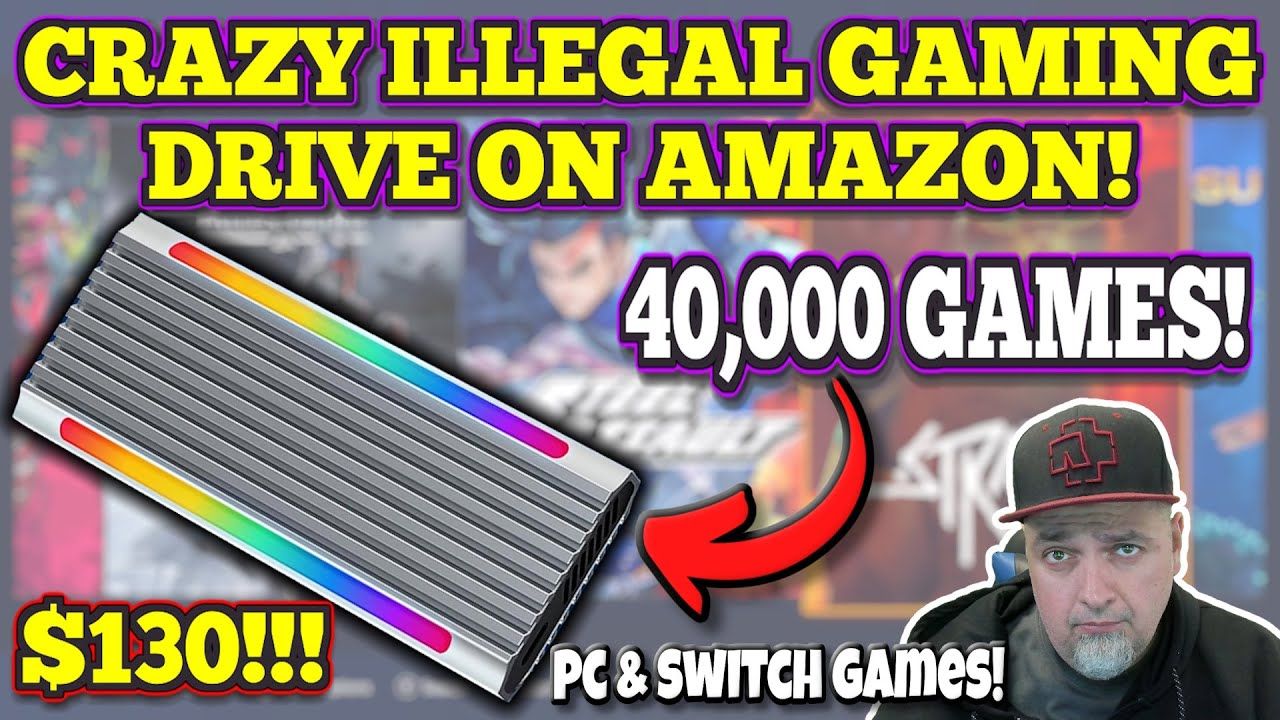 We Found An Even MORE ILLEGAL Game Hard Drive On AMAZON! TONS OF PC Games, Nintendo Switch & MORE!