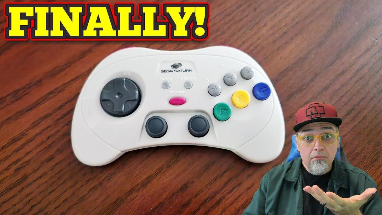 HOLY CRAP! FINALLY The SEGA Saturn Pro Controller With Hall Effect Analog Sticks!