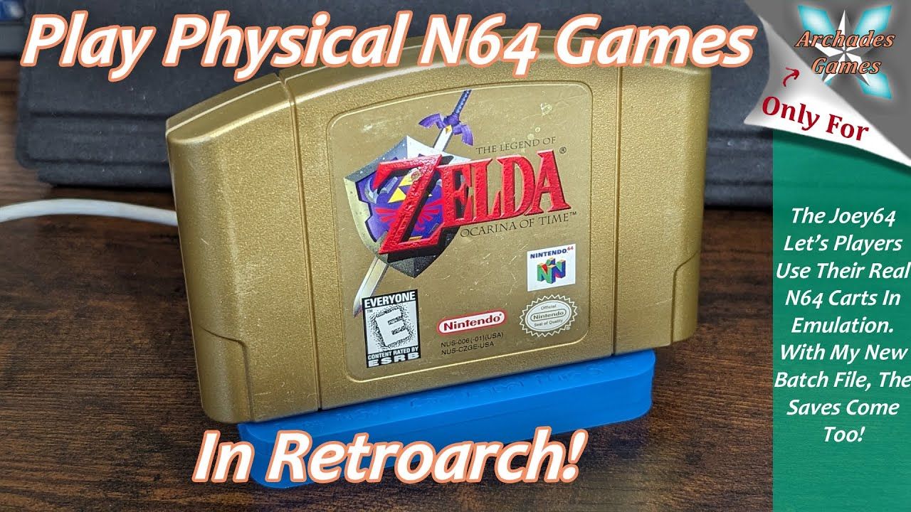 [PC] Play Your Physical N64 Cartridges with Their Onboard Saves in Retroarch Using the Joey64!