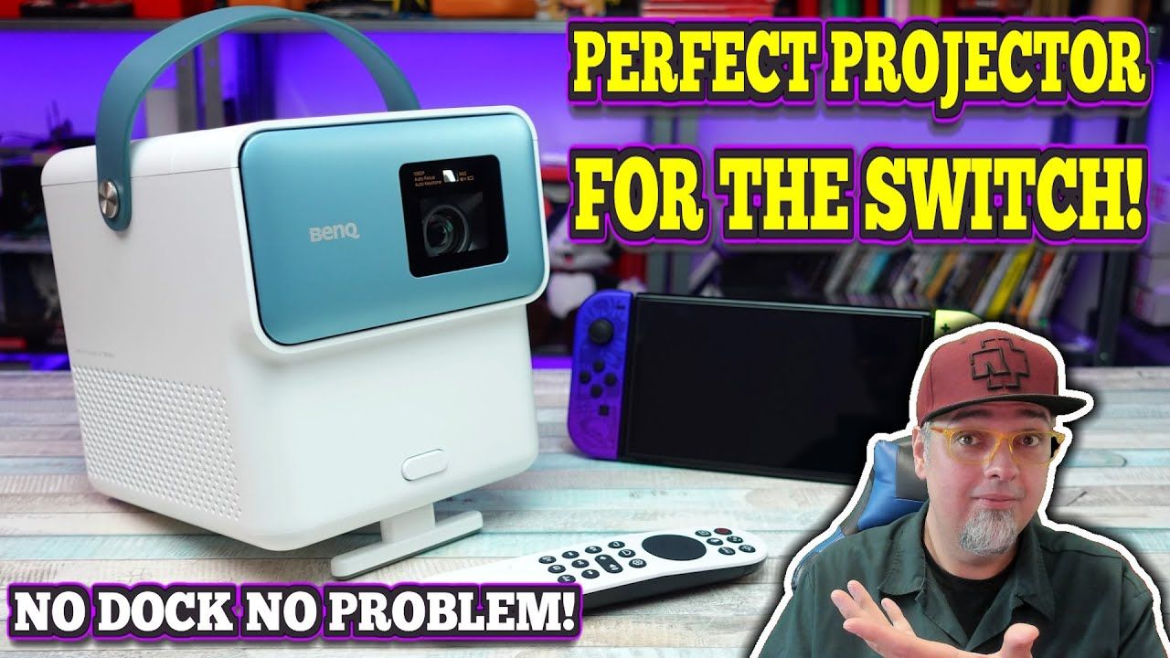 The BEST Portable Projector For The Nintendo Switch! The BenQ GP100A Is AMAZING!