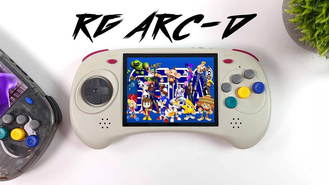 Anbernic RG ARC D First Look, Handheld Sega Saturn EMU Console Hands On.