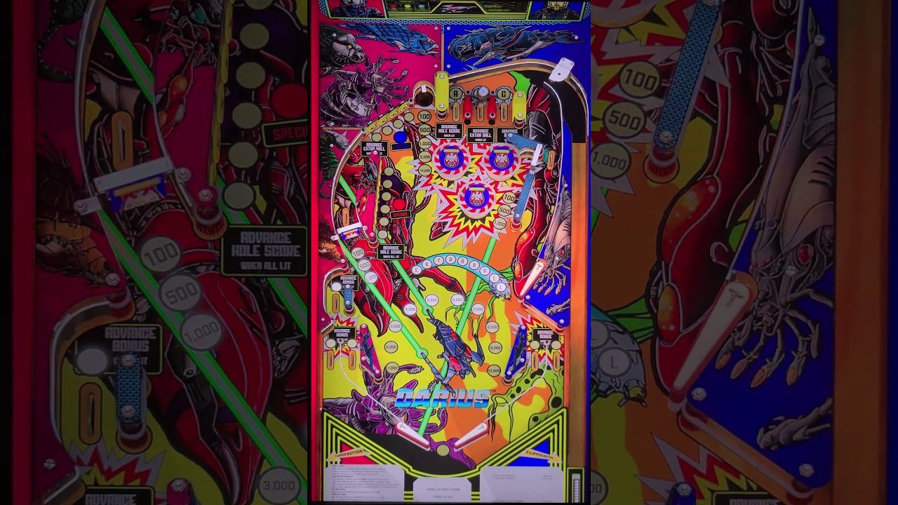 Darius on the AtGames Legends 4KP (Rendered in 4K) #atgames #legendspinball #pinball