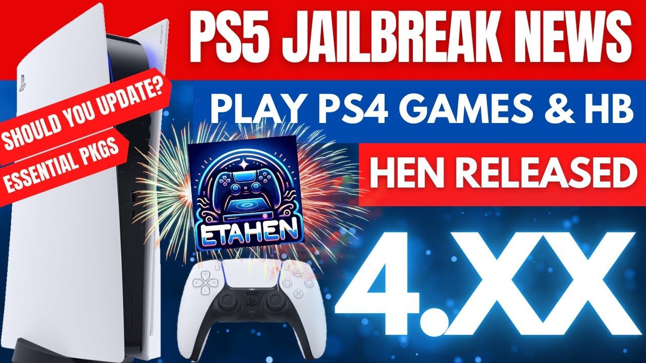 PS5 Jailbreak | HEN Released | Essential PKGs | Web Browser Access | Jailbreak News | etaHEN