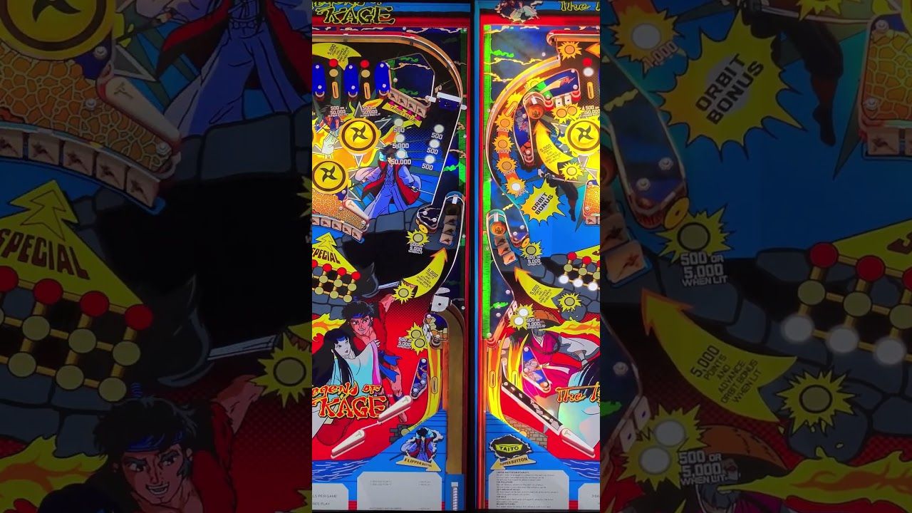 The Legend of KAGE on the AtGames Legends 4KP (Rendered in 4K) #atgames #legendspinball #pinball