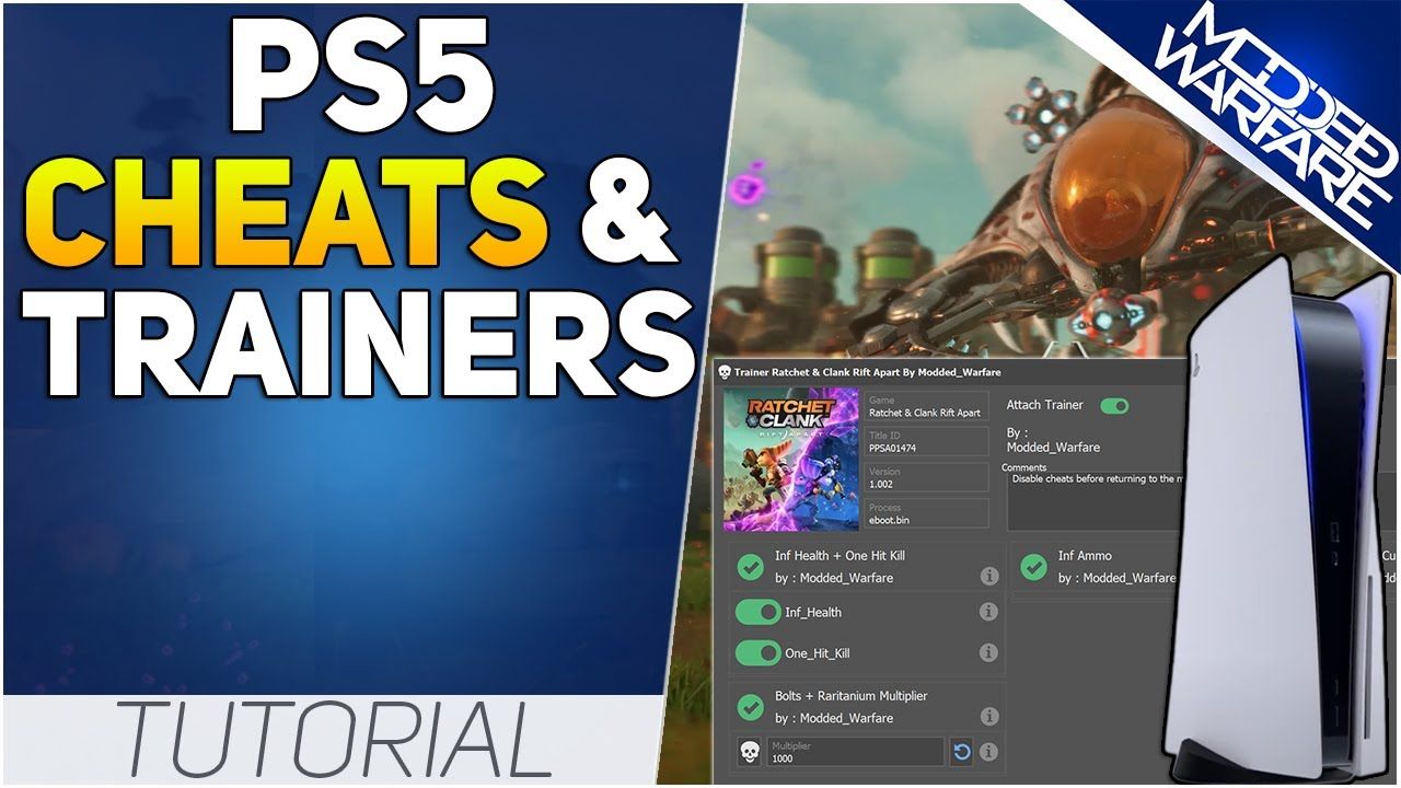 How to run Cheats & Trainers on a Jailbroken PS5