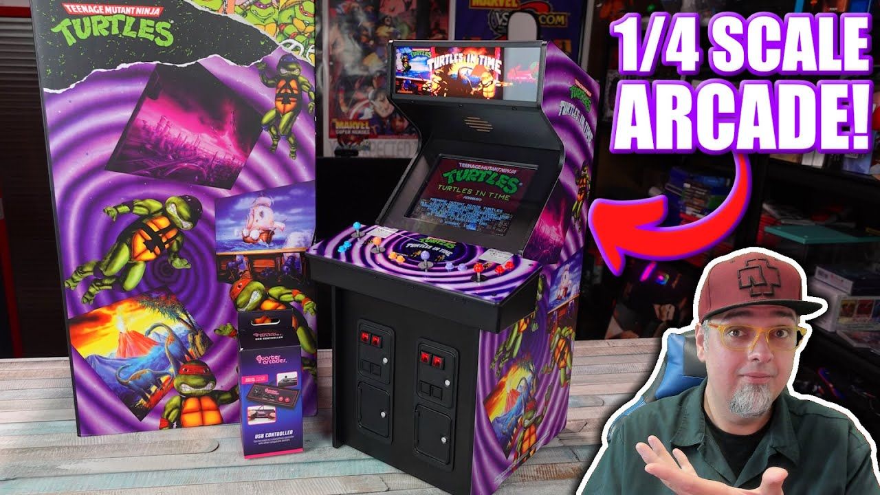 This REPLICA 1/4 Scale TMNT Turtles In Time Arcade Is BADASS!