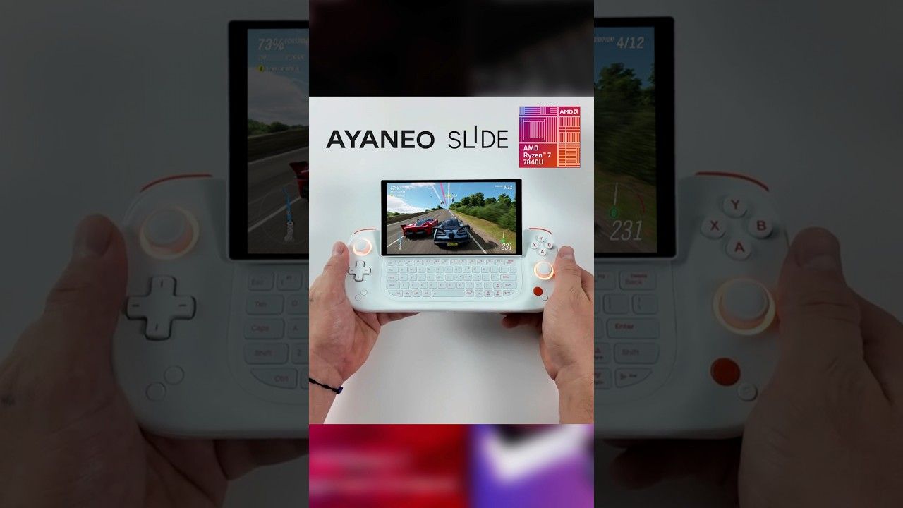 AYANEO Slide Forza & SF6 Gaming Test #Shorts