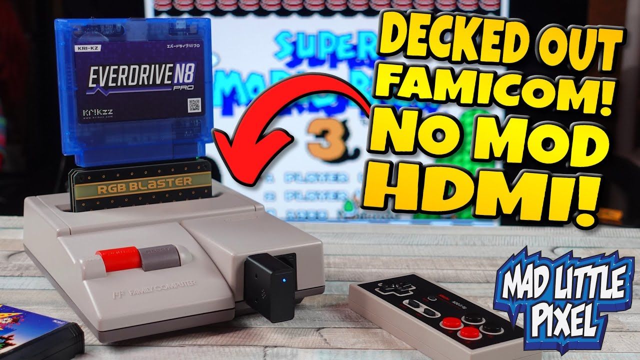 Best Nintendo Famicom Accessories! A GOOD No MOD HDMI Solution?